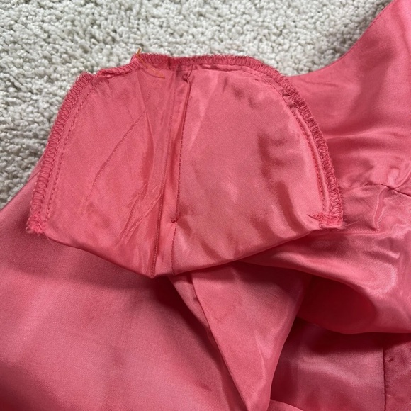 Saks Atrium Collection Vintage 80’s Women’s Pink Pencil Dress 12 Zippered back - Picture 7 of 12